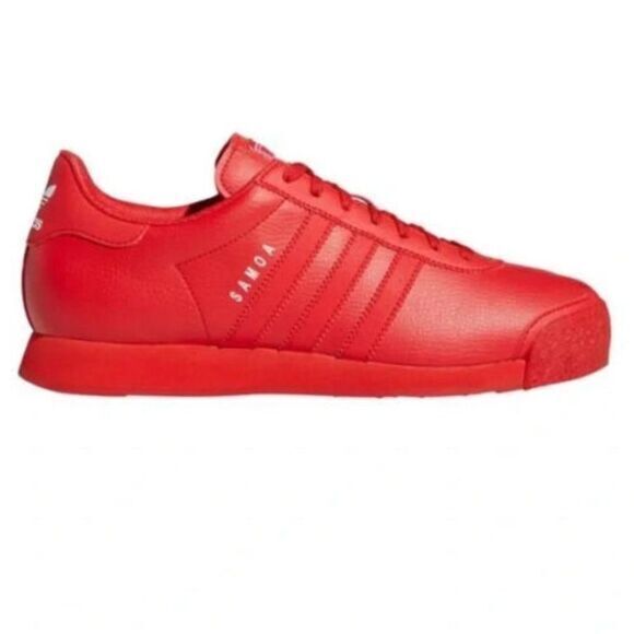 adidas Mono Samoa "Red"‎ Leather Athletic Shoes Men's Size 7 Womens Size 9 - Picture 1 of 7